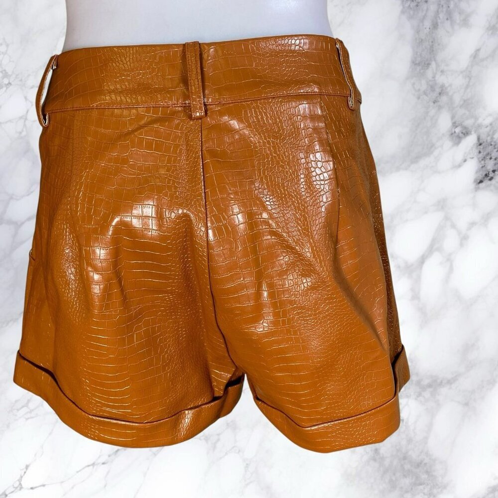 Superdown Dominica Python Shorts - Brown - image 7